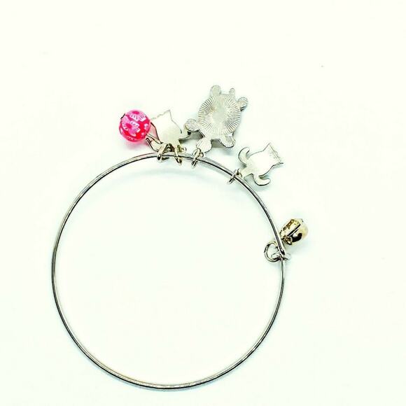 Beaded Sea Turtle Charm Colorful Bangle Bracelet - Picture 5 of 5